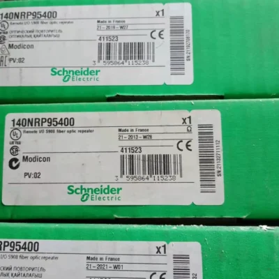 Schneider 140NRP95400 Remote I O S908 Fiber Optic Repeater