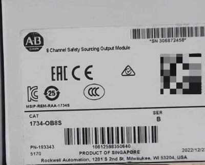 Allen-Bradley 1734-OB8S 8 Channel Safety Output Module