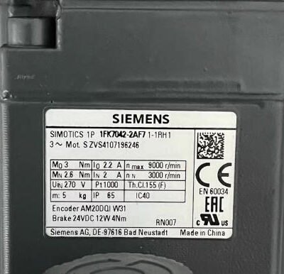 SIEMENS Sevor Motor 1FK7042-2AF71-1RH1