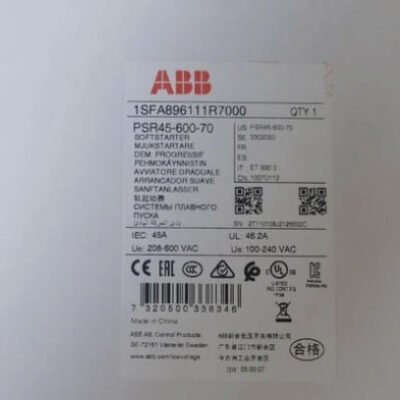 ABB PSR45-600-70 1SFA896111R7000 Soft Starter
