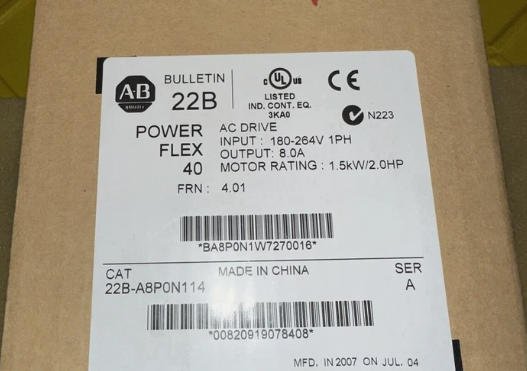 Allen Bradley 22B-A8P0N114 Ser A Inverter Drive 1 Allen Bradley 22B-A8P0N114 Ser A Inverter Drive
