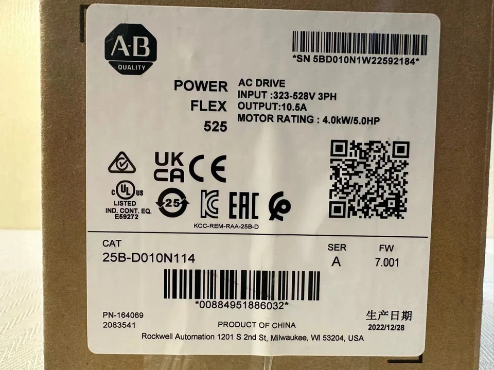 Allen-Bradley Drive 25BD010N114 1 Allen-Bradley Drive 25BD010N114
