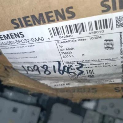 3VA5580-5EC32-0AA0 circuit breaker 3VA5 UL Frame 800 breaking capacity