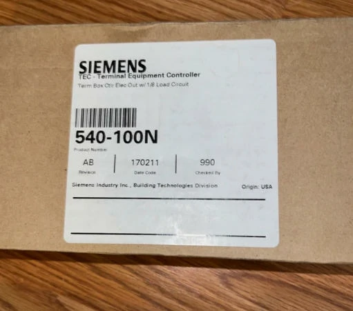 Siemens 540-100N TEC Terminal Equipment Controller 1 Siemens 540-100N TEC Terminal Equipment Controller