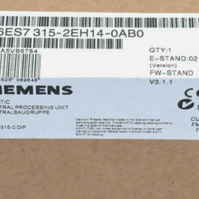 SIEMENS central processing unit with 6ES7315-2EH14-0AB0