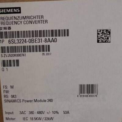 SIEMENS Power Module 6SL3224-0BE31-8AA0