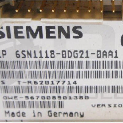SIEMENS 6SN1118-0DG21-0AA1 CONTROL BOARD