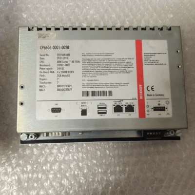 BECKHOFF CP6606-0001-0020 HMI BUILT-IN PANEL