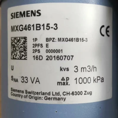 MXG461B15-3 SIEMENS Modulating Control Valves