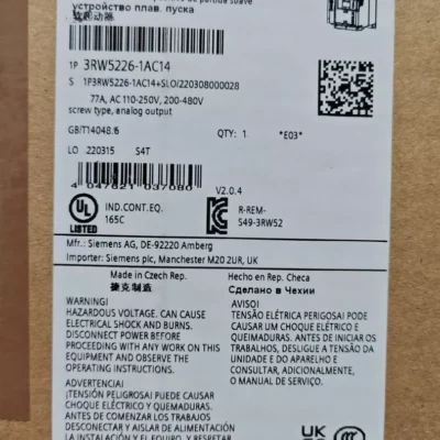 3RW5226-1AC14 SIRIUS soft starter