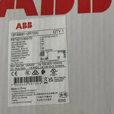 ABB softstarter PSTX210-600-70