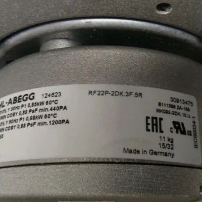RF22P-2DK.3F.5R RF22P-2DK 3F 5R 400V Cooling Fan