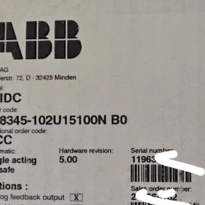 ABB TZIDC V18345-102U positioner