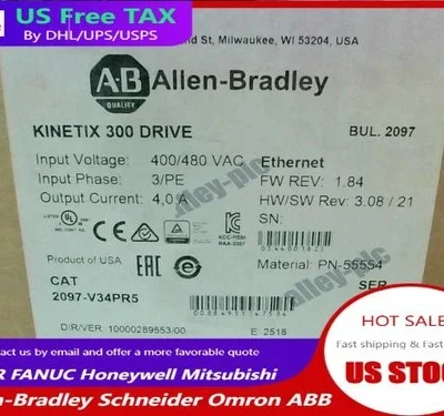 2097-V34PR6 AB Kinetix 300 Servo Drive New Factory Sealed 2097V34PR6