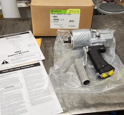 Greenlee HW3 3/4" SQ Drive Hydraulic High Torque Impact Wrench 1283 ft-lb. NEW