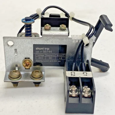 NEW, SQUARE D 55744 SHUNT TRIP CIRCUIT BREAKER 24V FREQUENCY DC, FREE SHIPPING