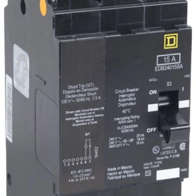 EDB24020SA - Schneider Electric (Square D) 2-Pole 20 A 480Y/277 V AC Bolt-On Cir