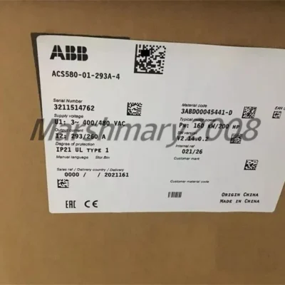 ACS580-01-293A-4 New IN STOCK ABB Frequency Converter ACS58001293A4 Ship by UPS