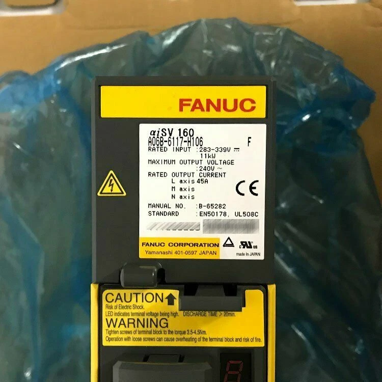 FANUC A06B-6117-H106 Servo Drive A06B6117H106 New In Box DHL Expendited Shipping 1 FANUC A06B-6117-H106 Servo Drive A06B6117H106 New In Box DHL Expendited Shipping
