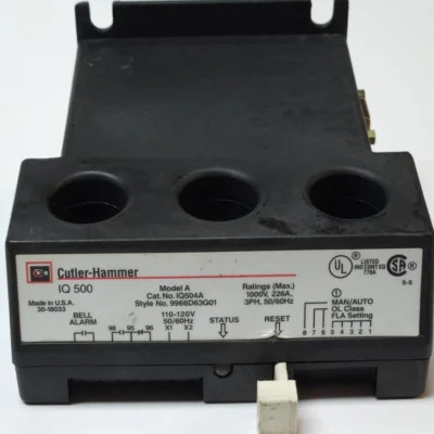 EATON CUTLER HAMMER IQ504A 120 VAC Size 4 IQ500 Modular Overload Relay 9966D63G0