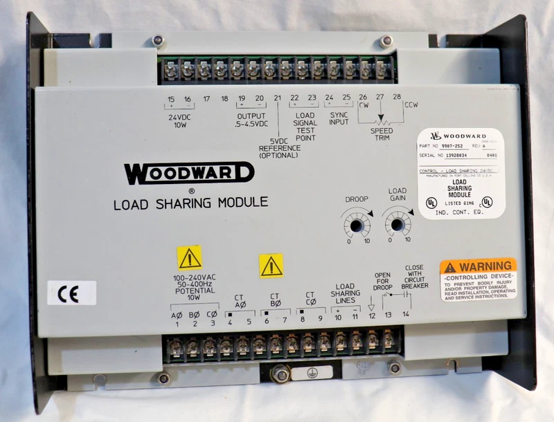 9907-252 Woodward Load Sharing Module LSM .5-4.5VDC Output Controller Parallel