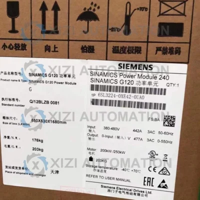 6SL3224-0XE42-0UA0 NEW Siemens G120 Power Module PM 240 250KW 6SL3224-0XE42-0UA0