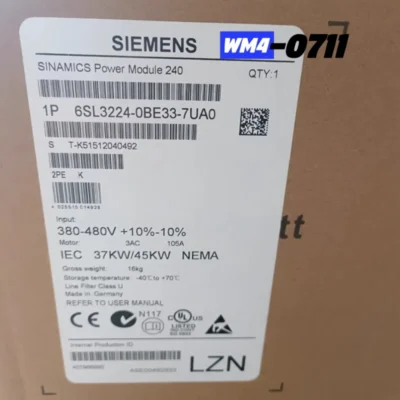 Siemens 6SL3224-0BE33-7UA0 6SL3 224-0BE33-7UA0 New In Box Fastshipping DHL