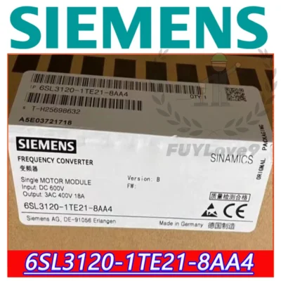 high quality Siemens 6SL3120-1TE21-8AA4 6SL3 120-1TE21-8AA4 Brand New, inverter