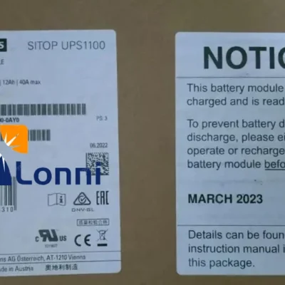 6EP4135-0GB00-0AY0 6EP4 135-0GB00-0AY0 New Siemens SITOP UPS1100 Battery Modules