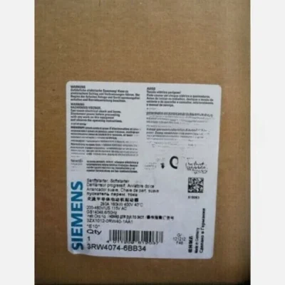 3RW4074-6BB34 NEW SIEMENS 3RW40746BB34 SIRIUS Soft Starter 160kW 3RW4074- 6BB34