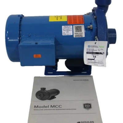 GOULDS MCC 100MC1H5A0 1X1.25-6-2P-PM PUMP NEW WITH NEW SS CONTROL PANEL NEW 2022
