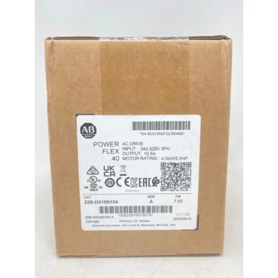 NEW Sealed Allen-Bradley 22B-D010N104 /A PowerFlex 40 AC Drive 4.0kW/5HP/7.02FW