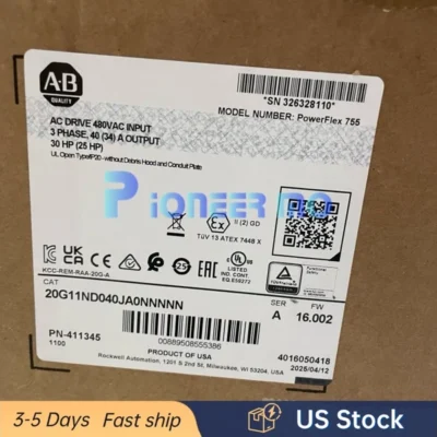 20G11ND040JA0NNNNN Allen-Bradley PowerFlex 755 AC Drive 20G11ND040JA0 New Sealed