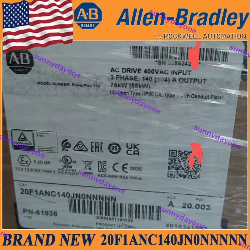 20F1ANC140JN0NNNNN AB PowerFlex Air Cooled 753 AC 1 20F1ANC140JN0NNNNN AB PowerFlex Air Cooled 753 AC