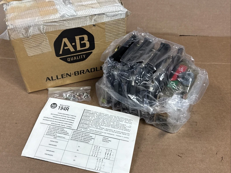 NEW Allen Bradley 194R-NN100P3 /B Fused Disconnect Switch 100A 600V 3P FAST SHIP 1 NEW Allen Bradley 194R-NN100P3 /B Fused Disconnect Switch 100A 600V 3P FAST SHIP