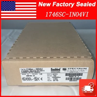 New AB 1746SC-INO4VI SER C SLC 500 Analog Output Module AB 1746sc-INO4vi PLC