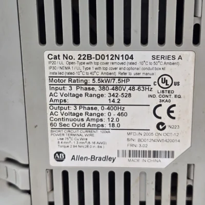 Allen-Bradley  AC Drive 22B-D012N104