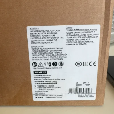 SIEMENS 3RW4036-1BB04 Soft Starter