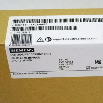 SIEMENS 6ES7511-1FK02-0AB0 Central Processing Unit