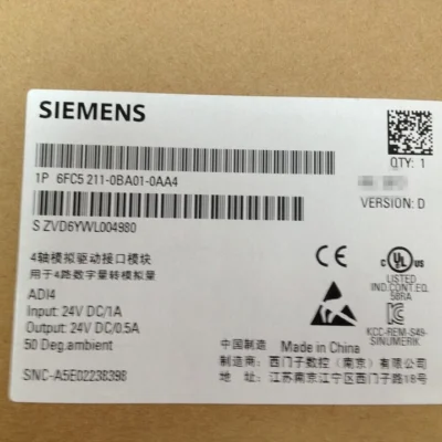 Home 11 SIEMENS 6FC5211-0BA01-0AA4 Interface Module