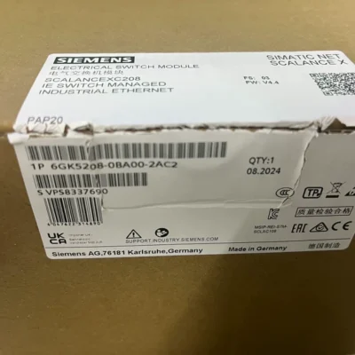 SIEMENS 6GK5208-0BA00-2AC2 SIMATIC NET Industrial Ethernet Switch