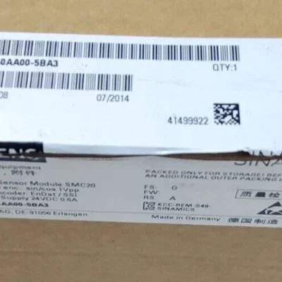SIEMENS SENSOR MODULE SMC20 6SL3055-0AA00-5BA3