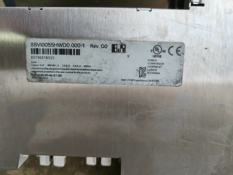 B&R 8BVI0055HWD0.0001 Servo Driver 1 B&R 8BVI0055HWD0.0001 Servo Driver