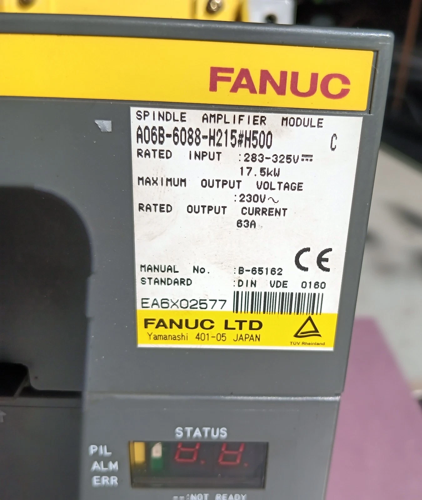 FANUC A06B-6088-H215 SPINDLE AMPLIFIER MODULE 1 FANUC A06B-6088-H215 SPINDLE AMPLIFIER MODULE