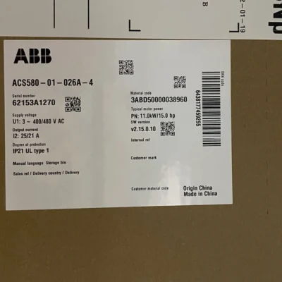 ABB ACS580-01-026A-4 frequency converter