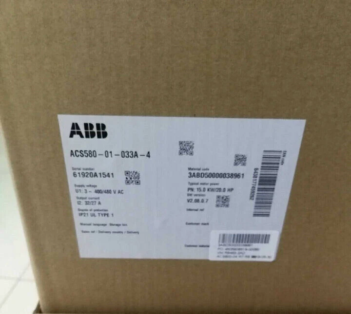 ABB Converter ACS580-01-033A-4 1 ABB Converter ACS580-01-033A-4