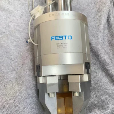 Home 41 Festo HGDT-63-A-G2 three-point pneumatic gripper