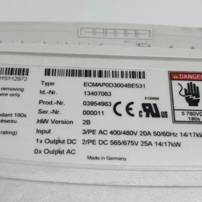 KUKA KPP600-20 00198259 ECMAP0D3004BE531