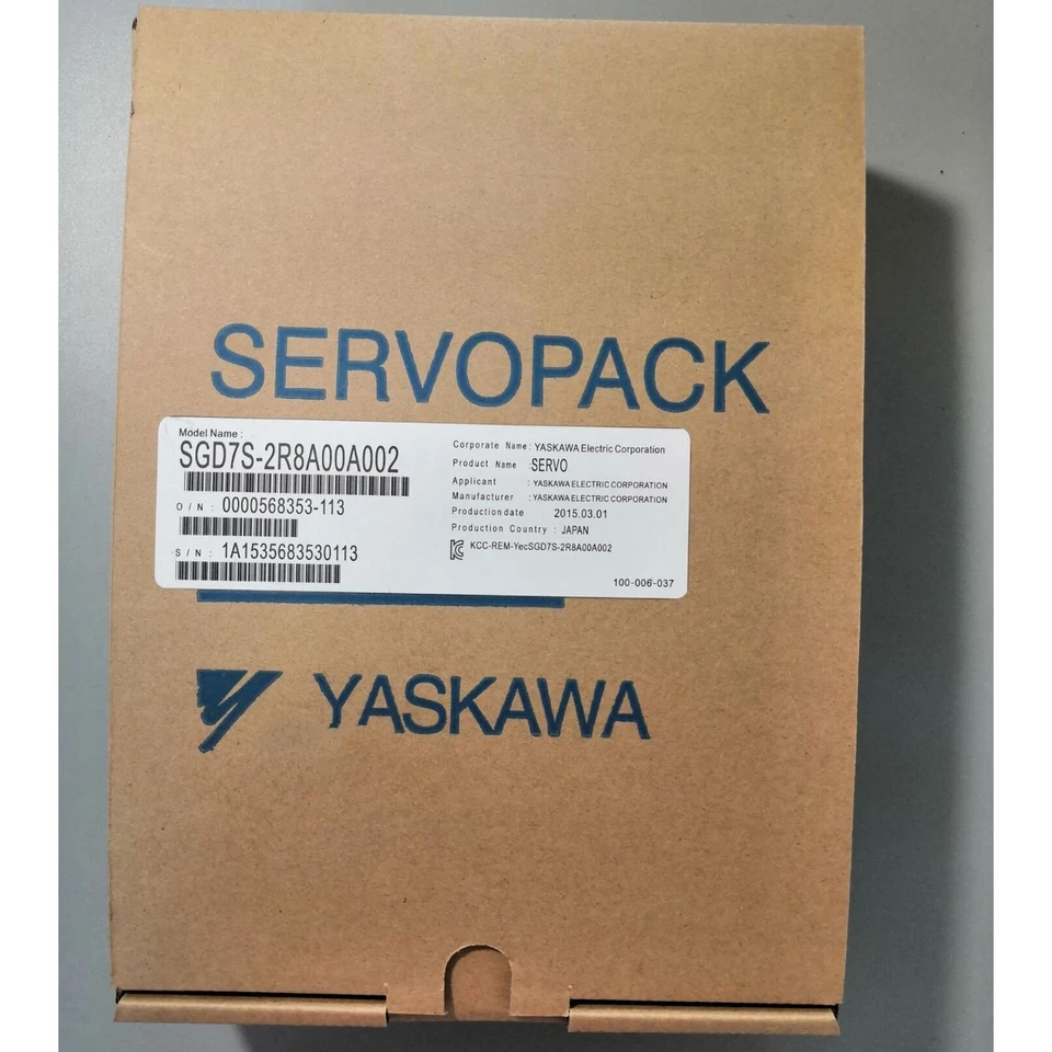Yaskawa SGD7S-2R8A00A002 Servo Motor 1 Yaskawa SGD7S-2R8A00A002 Servo Motor