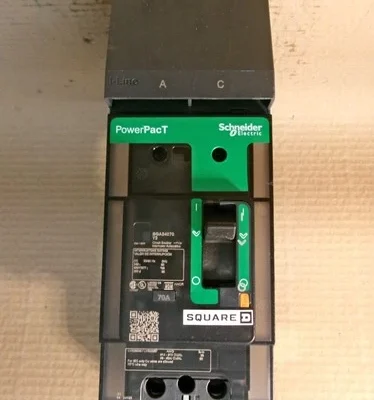 NEW Square D BGA BGA24070Y2 2 Pole 70 Amp 480V A-C PHASE Circuit Breaker NNB